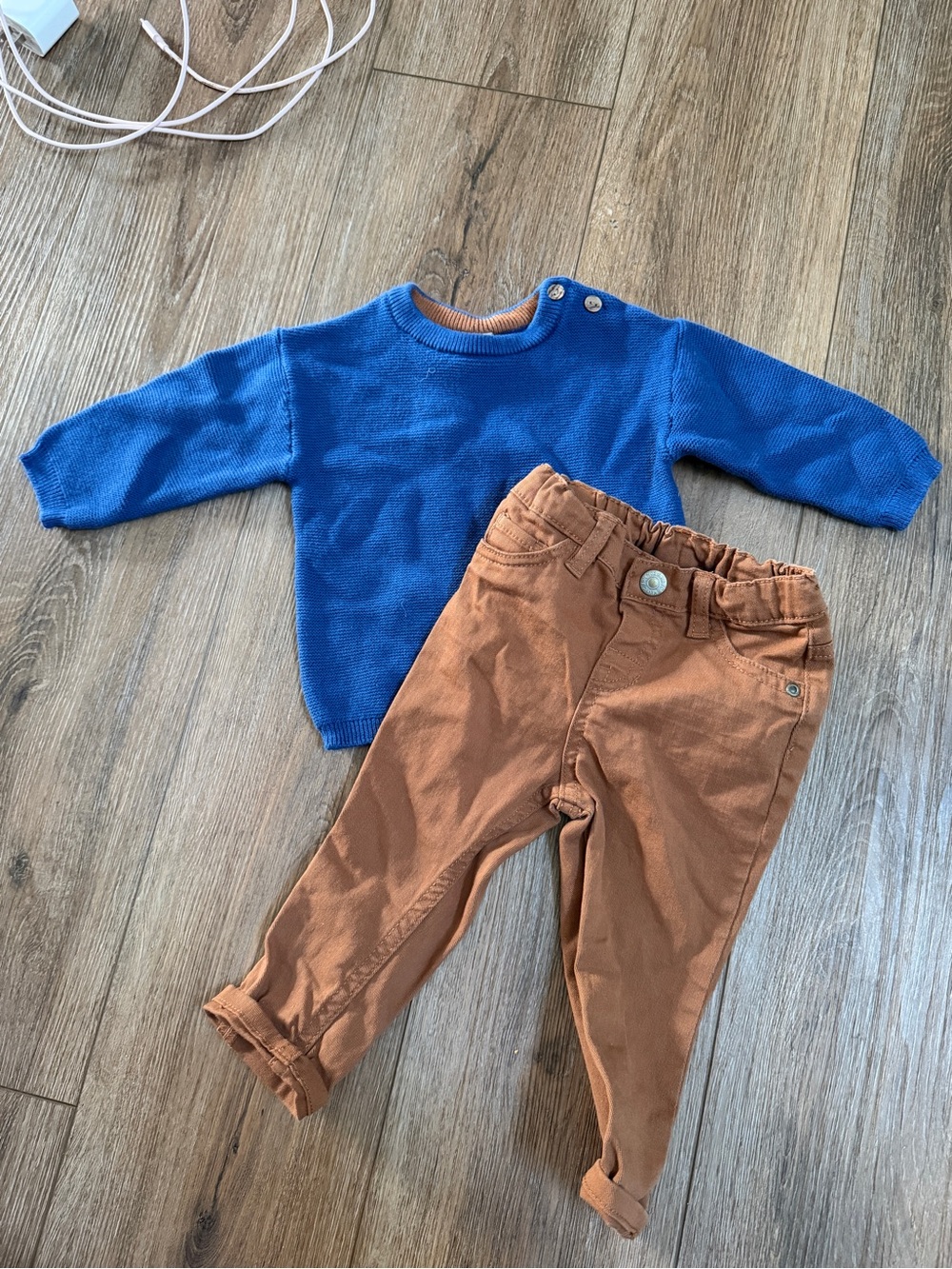 H&M Royal Blue Knit Crewneck Sweater and H&M Pants